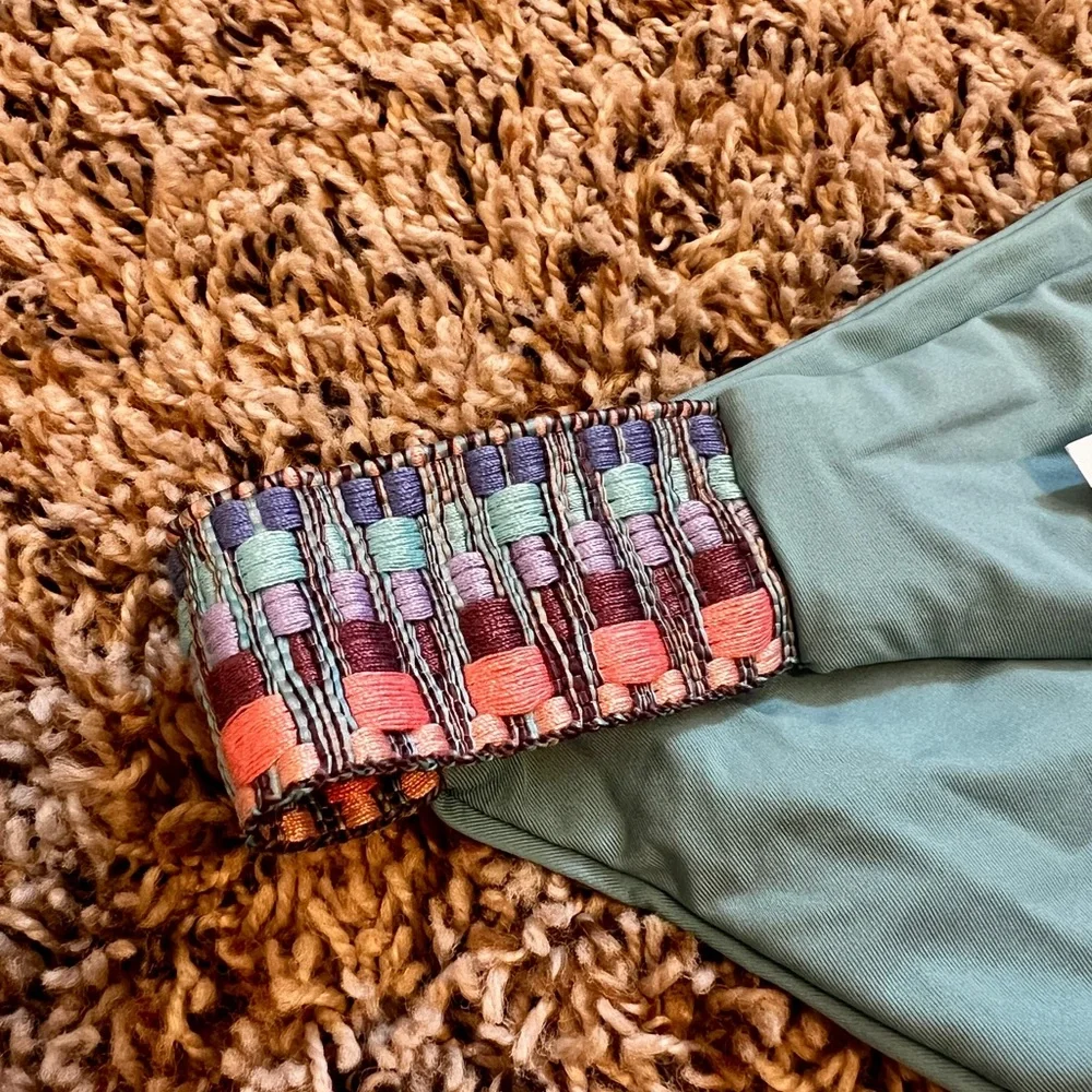 Teal Beaded Bikini Set - Picture 6 of 9